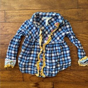 Matilda Jane Flannel Top size 4